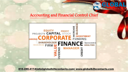 Accounting and Financial Control Chief