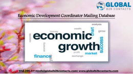 Economic Development Coordinator Mailing Database