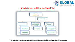 Administration Director Email list