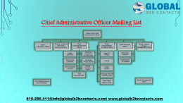 Chief Administrative Officer Mailing List