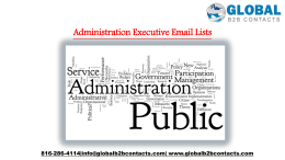 Administration Executive Email Lists