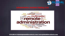 Administrative Assistant Mailing Lists