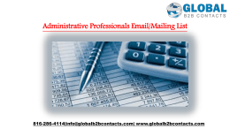 Administrative Professionals EmailMailing List