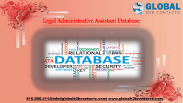 Legal Administrative Assistant Database
