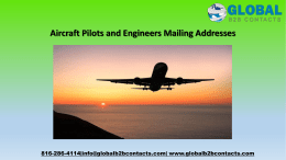 Aircraft Pilots and Engineers Mailing Addresses