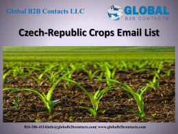 Czech-Republic Crops Email List