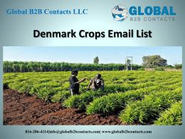 Denmark Crops Email List