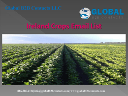 Ireland Crops Email List