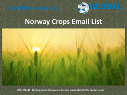 Norway Crops Email List