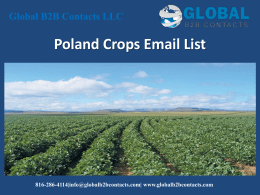 Poland Crops Email List