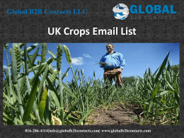 UK Crops Email List