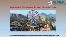 Amusement Recreational Services Executives Lists