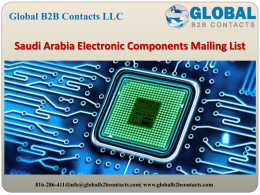 Saudi Arabia Electronic Components Mailing List