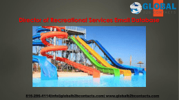 Director of Recreational Services Email Database