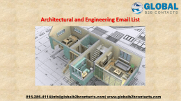 Architectural and Engineering Email List