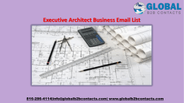 Executive Architect Business Email List