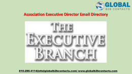 Association Executive Director Email Directory