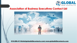 Association of Business Executives Contact List