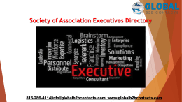 Society of Association Executives Directory
