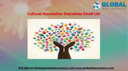 Cultural Association Executives Email List