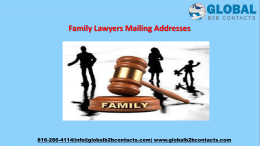 Family Lawyers Mailing Addresses