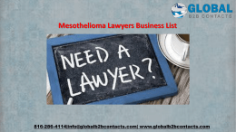 Mesothelioma Lawyers Business List