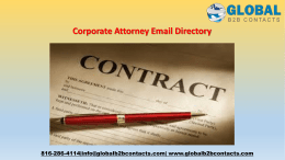 Corporate Attorney Email Directory