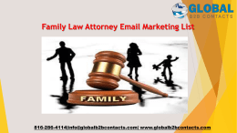 Family Law Attorney Email Marketing List