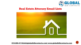 Real Estate Attorney Email Lists