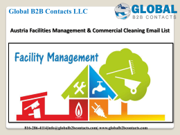 Austria Facilities Management & Commercial Cleaning Email List