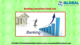 Banking Executives Email List