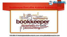 Bookkeeper,Executive Assistant Business List