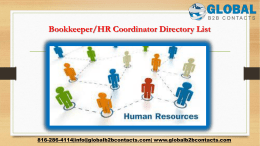 BookkeeperHR Coordinator Directory List