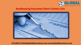 Bookkeeping Executives Direct Contact Lists