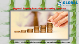Regional Banking Executives Marketing Database
