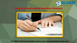 Registered Bookkeeping Executives Directory