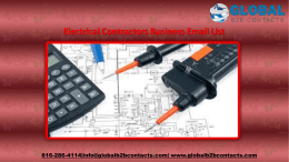 Electrical Contractors Business Email List