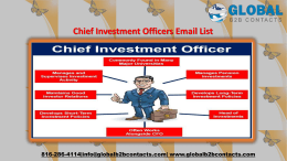 Chief Investment Officers Email List