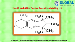 Health and Allied Service Executives Mailing List
