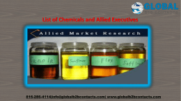 List of Chemicals and Allied Executives