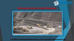 Mining Executives Email Database