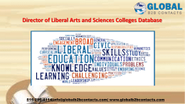 Director of Liberal Arts and Sciences Colleges Database