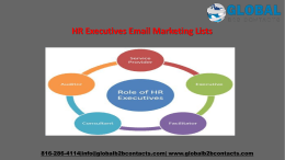 HR Executives Email Marketing Lists
