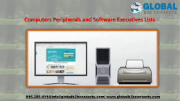 Computers Peripherals and Software Executives Lists
