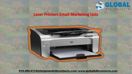 Laser Printers Email Marketing Lists