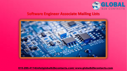 Software Engineer Associate Mailing Lists
