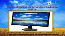 Computers Peripherals and Software Executives Business Email List