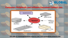Computers Peripherals and Software Executives Contact Lists