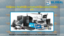 Computers, Peripherals and Software Executives Directory List