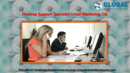 Desktop Support Specialist Email Marketing List